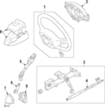 4510021141B0 - Steering: Steering Wheel for Toyota Image