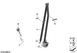 72115A24DB7 - : Upper Belt Front Left for BMW Image
