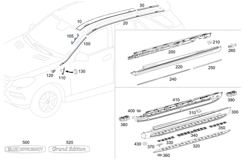 Exterior Detachable Parts for 2015 Mercedes-Benz ML250 #0