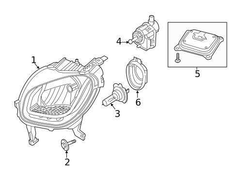 Headlamp Components for 2019 Smart EQ fortwo #0