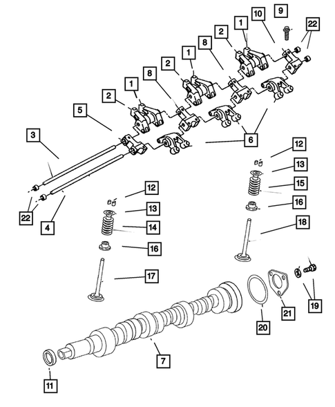 Camshafts & Valves for 2001 Dodge Intrepid #0
