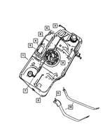 5278185AB - Fuel: Fuel Tank Strap, Left for Mopar Image