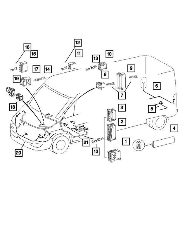 5133396AA - Electrical: Wiring Connector for Mopar Image
