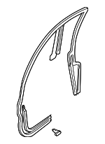 T00159760D - : Weatherstrip - Driver's Side (LH) for Mazda: Millenia Image