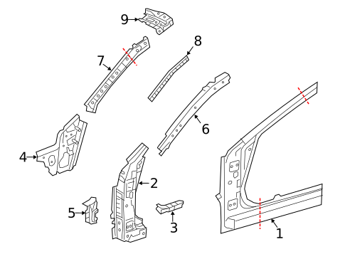 Hinge Pillar for 2016 Mazda 6 #0