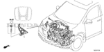 32747RLVA00 - Engine: STAY, SIDE MOUNT for Honda Image image