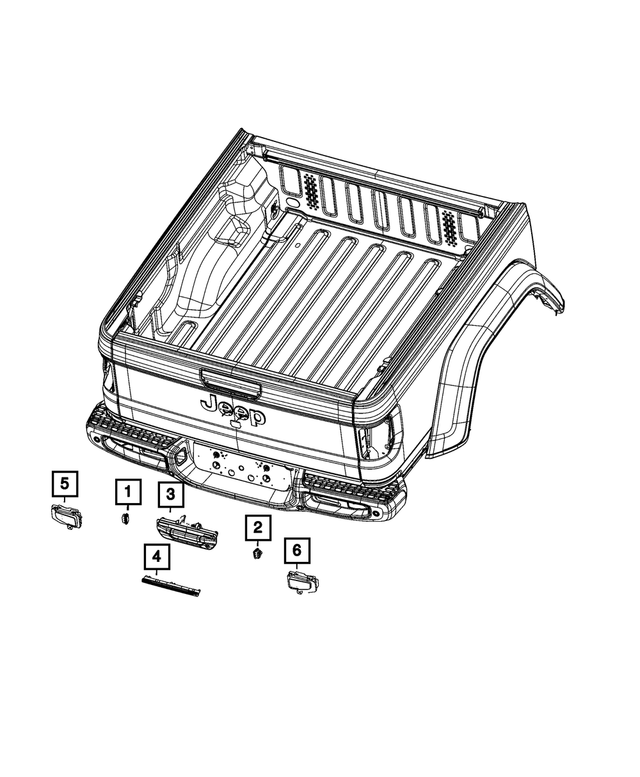 7AE30GW7AC - : Tailgate Handle for Mopar Image