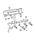 4591902AC - Fuel: Fuel Rail Support Bracket for Mopar Image