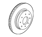 45251S3YA00 - Brakes: Rotor for Honda: Insight Image