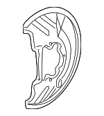 45255S3Y000 - Brakes: Splash Shield for Honda: Insight Image