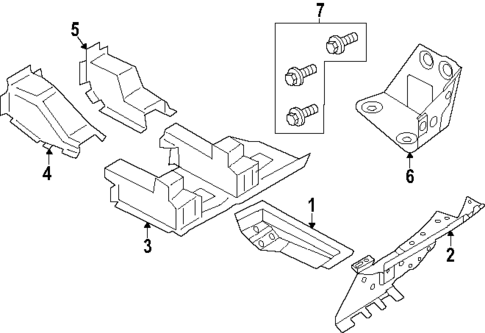 Floor & Rails for 2024 Porsche Cayenne #1