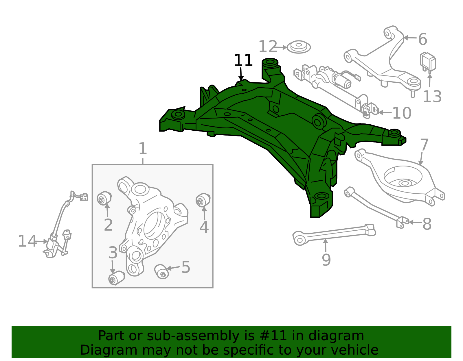 55400-JL00E - Cross-Member 2008-2017 INFINITI | Official INFINITI