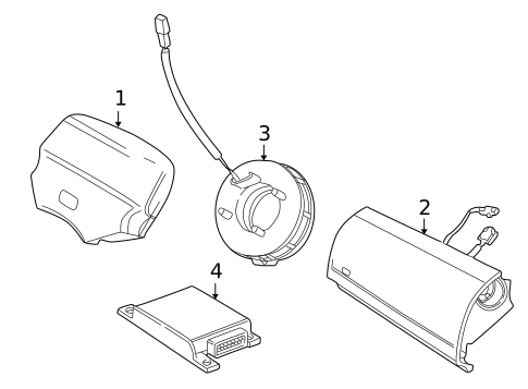 Air Bag Components for 2004 Land Rover Freelander #0