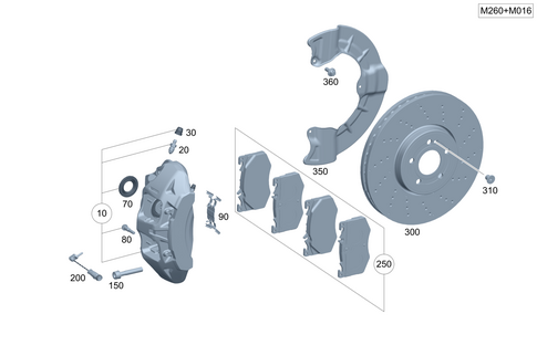 Front Wheel Brake for 2026 Mercedes-Benz GLB35 AMG #0