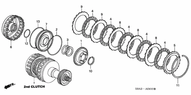 AT Clutch (Second) for 2003 Honda CR-V #0