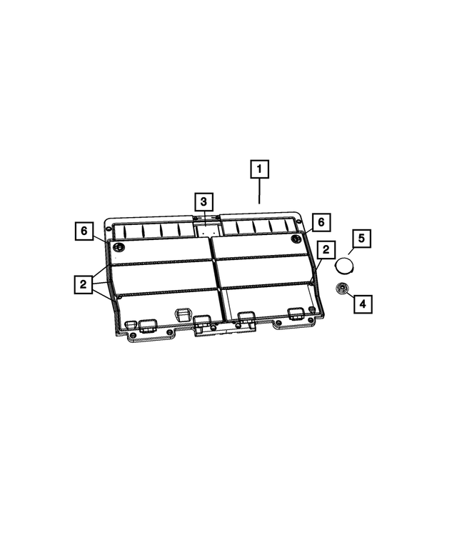 5PP42HL5AB - : Load Floor Cover Assembly for Mopar Image