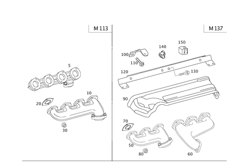 Exhaust Manifold for 2006 Mercedes-Benz CL500 #0
