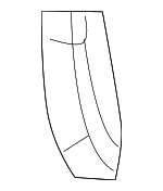 4N0819210AEP5 - Body: Air Outlet for Audi: A6 allroad, A6 Quattro, A7 Sportback, Q8 e-tron, Q8 e-tron Sportback, RS6 Avant, RS7 Sportback, S6, S7 Sportback, SQ8 e-tron, SQ8 e-tron Sportback Image