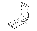 4K0819829 - Body: Rear Duct for Audi: A6 allroad, A6 Quattro, A7 Sportback, RS6 Avant, RS7 Sportback, S6, S7 Sportback Image