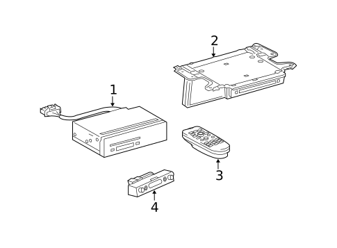 Entertainment System Components for 2008 Lexus GX470 #0