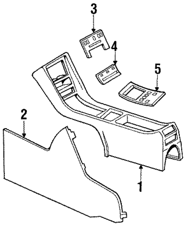 12668014509045 - Body: Console for Mercedes-Benz Image