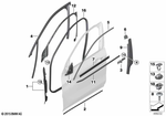 51767349644 - Vehicle Trim: Gap Seal Front Door Right for BMW Image