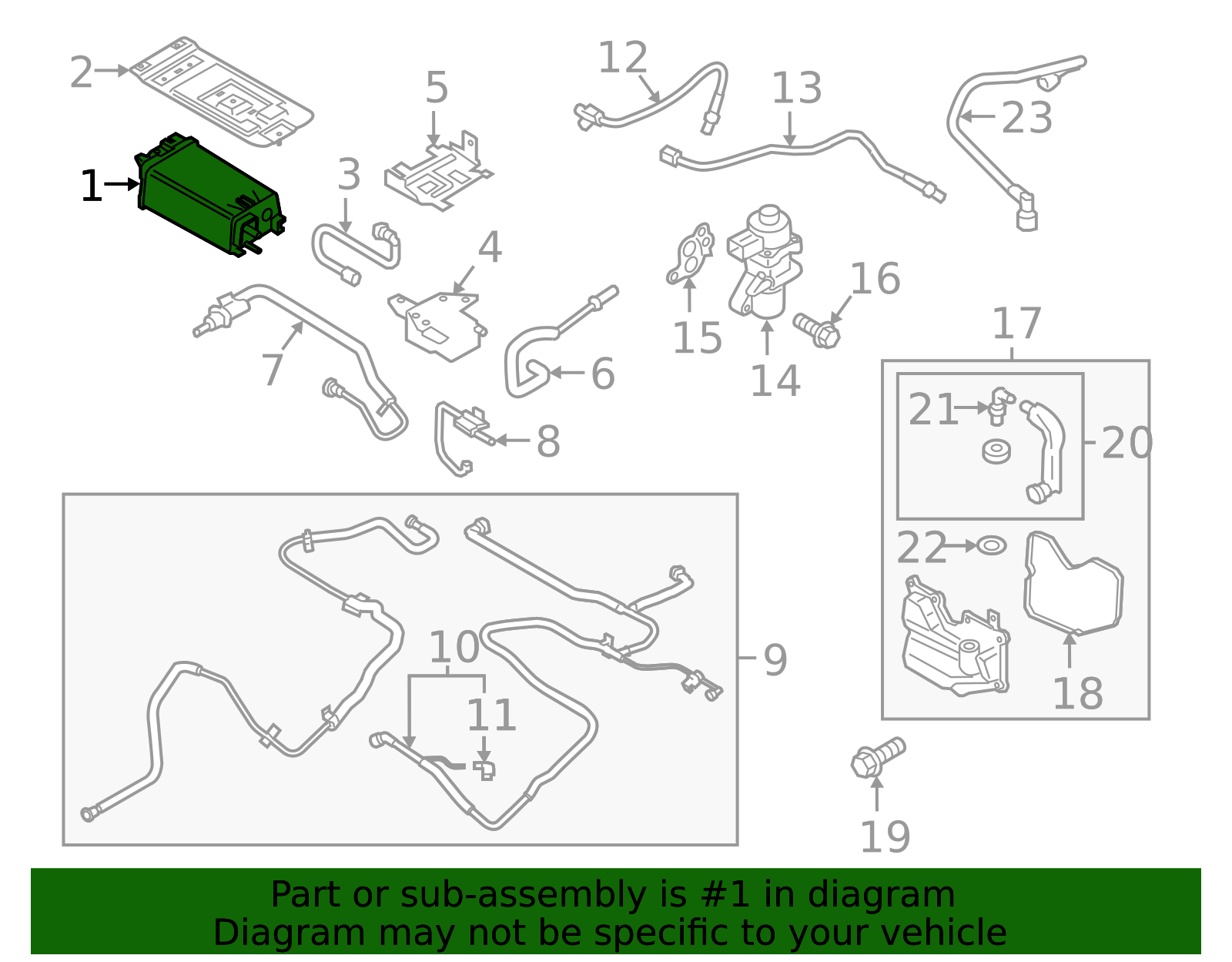2017-2020 Ford Motorcraft Vapor Canister CX-2656 | OEM Parts Online