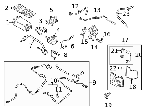 Evaporative System for 2017 Lincoln MKZ #0