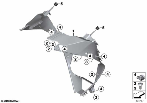 Motorcycle Trim Section, Windshield for 2020 BMW-Motorrad S 1000 RR #8