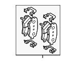 58302J5A00 - Brakes: Brake Pads for Kia: Stinger Image