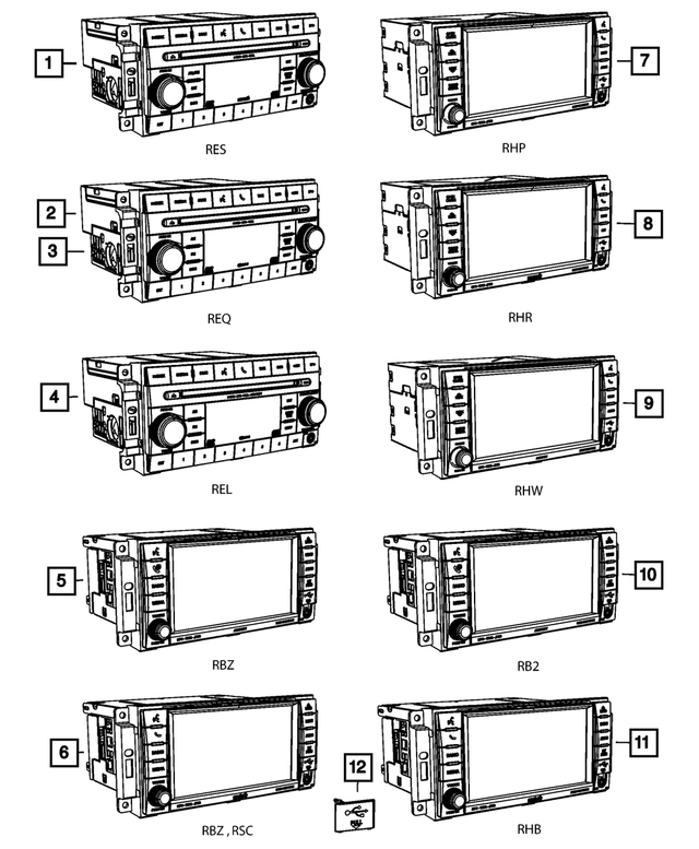 Z8252823AD - Electrical: Multi Media Radio for Mopar Image