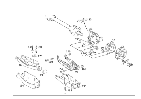 Rear Axle Mount for 2005 Mercedes-Benz E320 #0