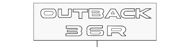 Genuine OEM Subaru Rear Badge Nameplate – 93079FG010 – Liftgate Emblem, Direct Replacement