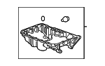 112005MHA00 - Engine: Oil Pan for Honda: Accord, Accord Crosstour, Crosstour, Odyssey, Pilot, Ridgeline Image image