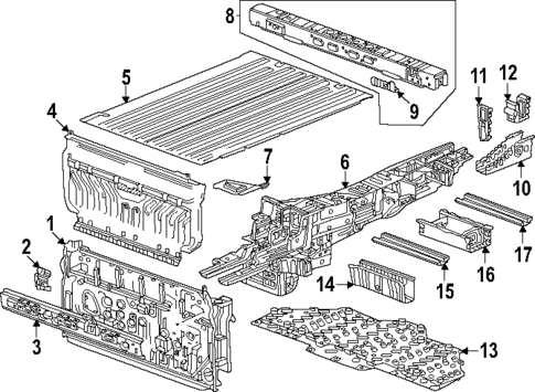 Pick UP Box Components for 2024 Chevrolet Silverado EV #0