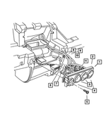 5015382AA - Air Conditioning &amp; Heater: Heater Control for Mopar Image