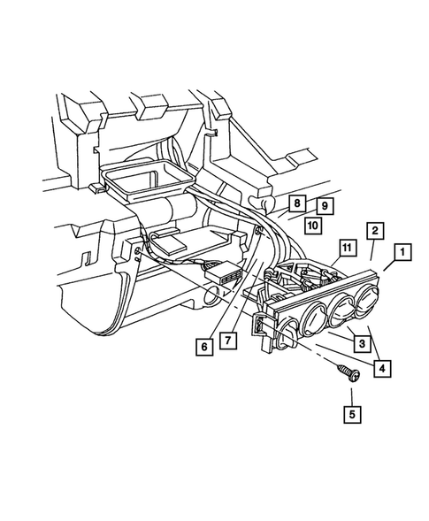 Air Conditioner and Heater Controls for 2001 Dodge Neon #0