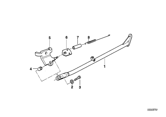 46532330356 - : Supporting Bracket        for BMW-Motorrad Image