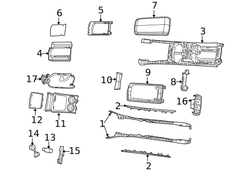 Console for 2008 Chrysler 300 #0