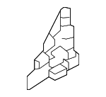 51339479043 - Body: Corner Molding Seal for BMW: 230i, 230i xDrive, M2, M240i, M240i xDrive Image