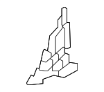 51335A01493 - Body: Corner Molding for BMW: 230i, 230i xDrive, M2, M240i, M240i xDrive Image