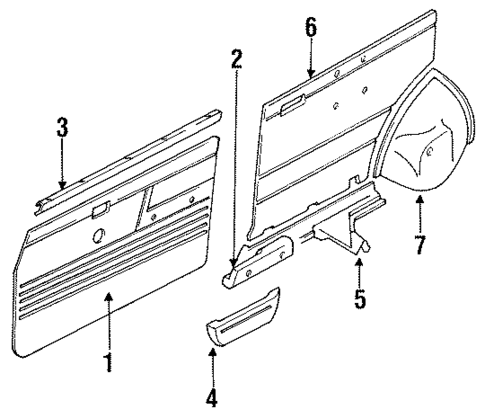Interior Trim for 1985 Nissan Pulsar NX #0