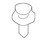 BC1D56145 - Body: Air Guide Clip for Mazda: 2, 3, 5, 6, 626, CX-5, CX-7, CX-9, Miata, MPV, MX-5 Miata, Protege, Protege5, RX-8 Image