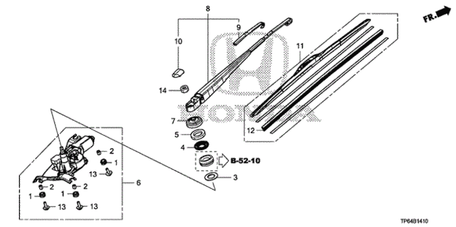 Rear Windshield Wiper for 2012 Honda Crosstour #0