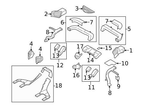 Ducts for 2014 Subaru Tribeca #0