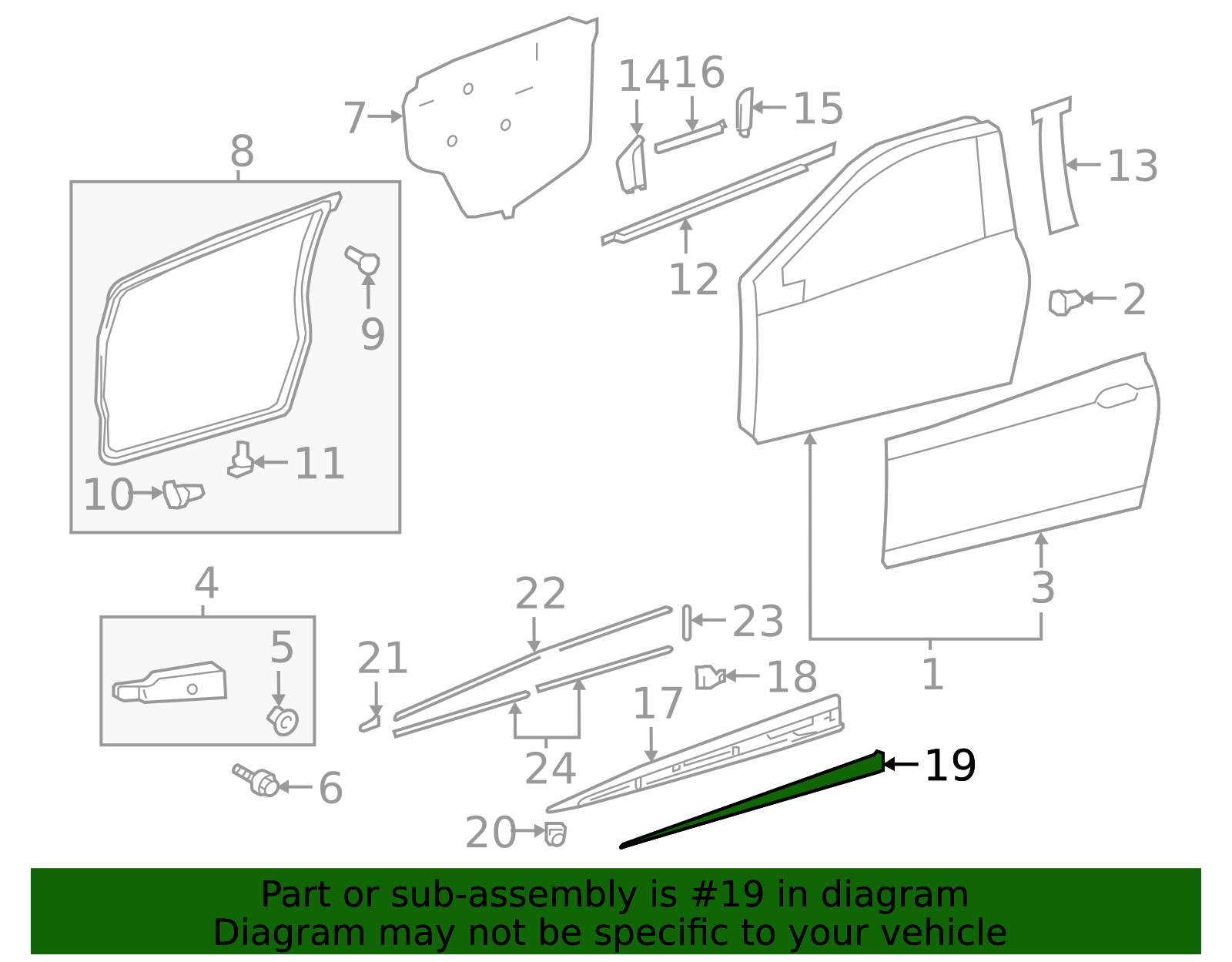 75734-0D011 - Molding Strip 2018 Toyota Yaris | Bam Wholesale Parts