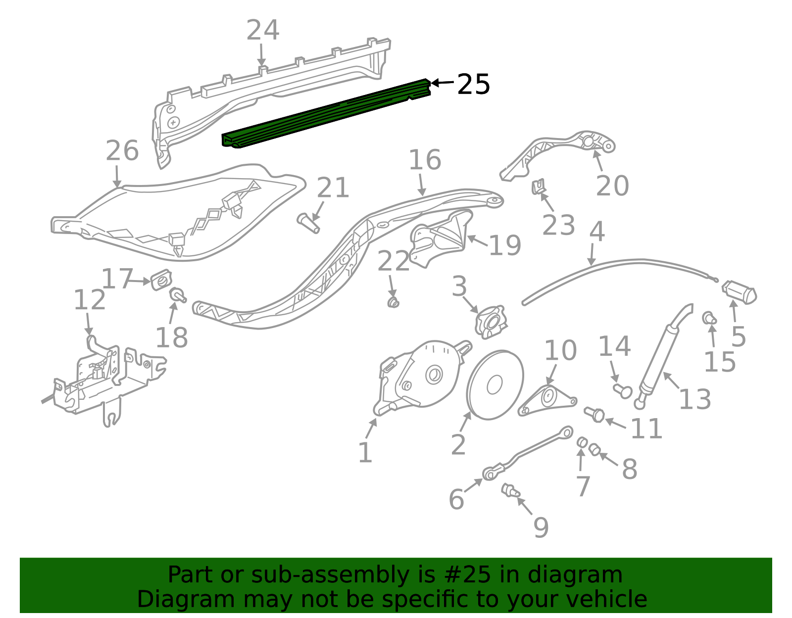 1997-2004 Porsche Boxster Guide Rail 986-561-254-01 | OEM Parts Online