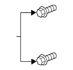 DJBE58225 - Body: Upper Hinge Bolt for Mazda: 2, 3, 5, 6, CX-3, CX-30, CX-5, CX-50, CX-70, CX-9, CX-90, MX-30 EV, MX-5 Miata Image