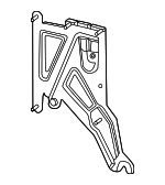 2545450500 - Entertainment &amp; Telematics: Radio Amplifier Bracket for Mercedes-Benz Image