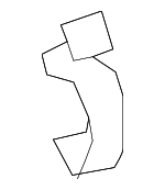 17217P2J300 - Engine: Air Cleaner Body Retainer for Honda: Accord, Civic, Civic del Sol, Clarity, CR-V, CR-Z, Crosstour, Element, Fit, HR-V, Insight, Odyssey, S2000 Image